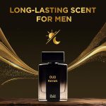 ⁦رايان عطر مودرن عود للرجال - او دي بارفان عربي يدوم طويلا، 100 مل (3.34 اونصة سائلة)، عطر للرجال مع العود وخشب الصندل والجريب فروت والهال واللافندر، هدية مثالية له في رمضان والعيد⁩ - الصورة ⁦5⁩