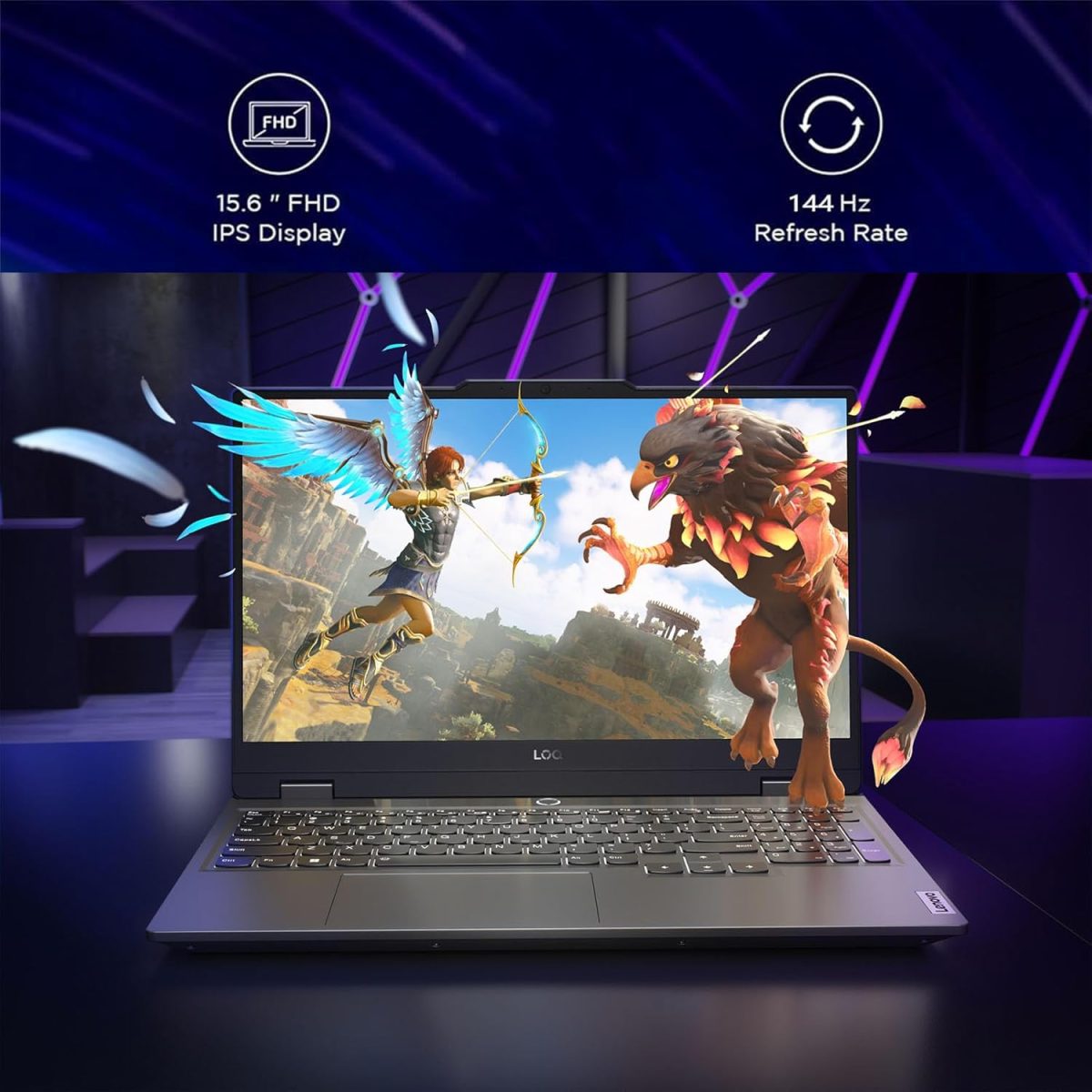 ⁦لينوفو لابتوب العاب ايديا باد 3i بشاشة FHD 15.6 انش 120Hz ومعالج انتل i5-11300H وكيبورد باضاءة خلفية وواي فاي 6 وUSB نوع C ونفيديا جيفورس GTX 1650 وويندوز 11 وكيبل HDMI (16GB RAM و1TB PCIe SSD)⁩ - الصورة ⁦2⁩