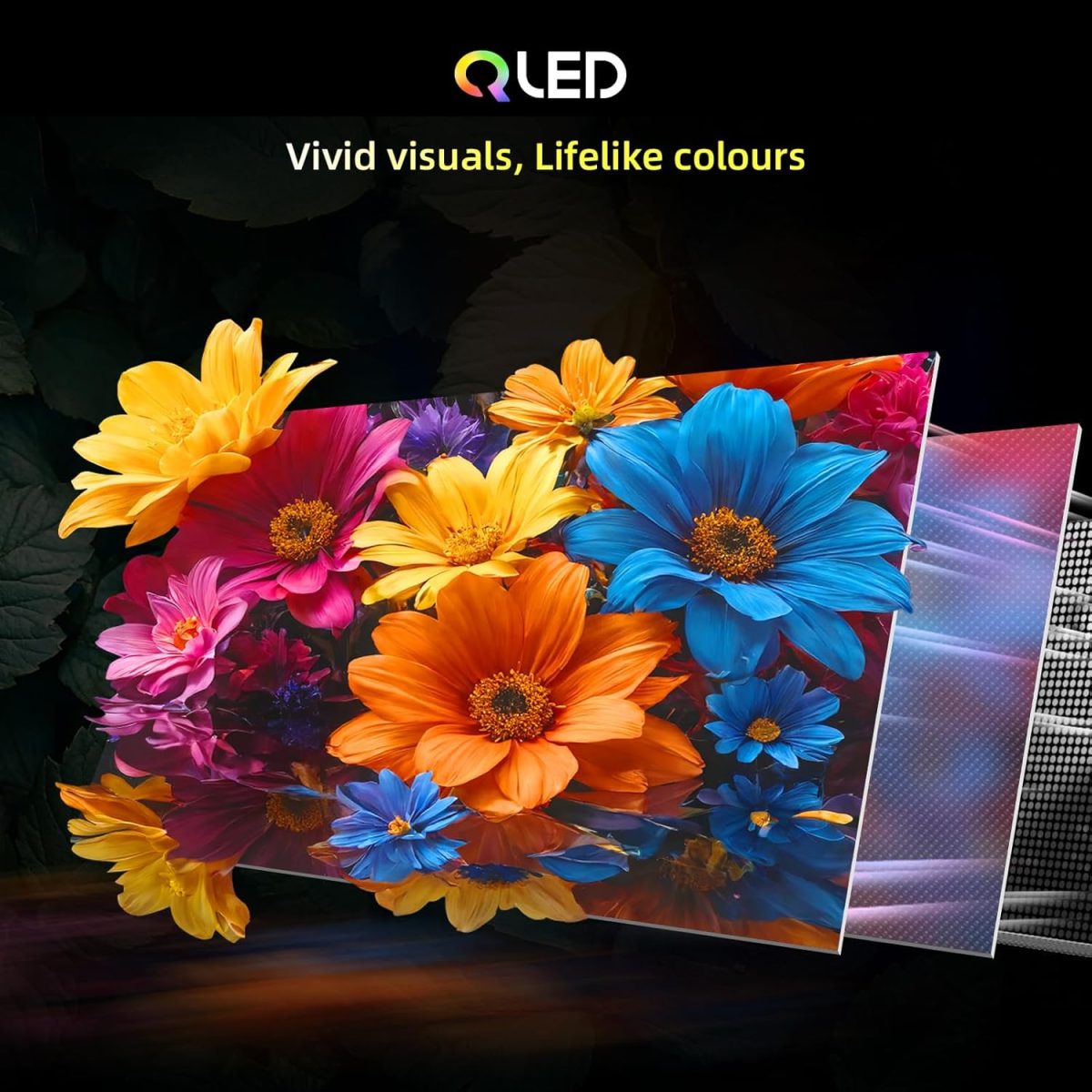 ⁦سي اتش اي كيو تلفزيون 65 بوصة 4K QLED U65QM9S، تلفزيون جوجل الذكي الرسمي، HDR10، دولبي فيجن، دولبي اتموس، MEMC، تحديث 120Hz، بلوتوث 5.1، HDMI 2.1، VRR، ALLM، بدون حواف معدنية، شاشة متعددة⁩ - الصورة ⁦7⁩