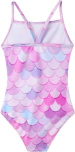 ⁦بدلة سباحة للبنات من نوكيسينا، بدلة سباحة من قطعة واحدة متعددة الالوان للاطفال، ملابس سباحة صيفية للشاطئ للاطفال بعمر 2-10 سنوات⁩ - الصورة ⁦2⁩