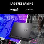 ⁦اسس لابتوب روج ستريكس G513RM للالعاب بمعالج AMD رايزن 7 6800H وذاكرة RAM 16GB وSSD 1TB وشاشة 15.6 انش WQHD (2560x1440) IPS 165Hz وانفيديا RTX 3060 6GB رمادي اكليبس وكيبورد انجليزي باضاءة خلفية RGB⁩ - الصورة ⁦4⁩
