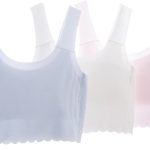 حمالة صدر للتدريب للبنات 8-14 سنة من فيلسكين، حمالة صدر رياضية بدون خياطة بظهر متقاطع بدون خياطة، حمالة صدر مريحة بدون خياطة