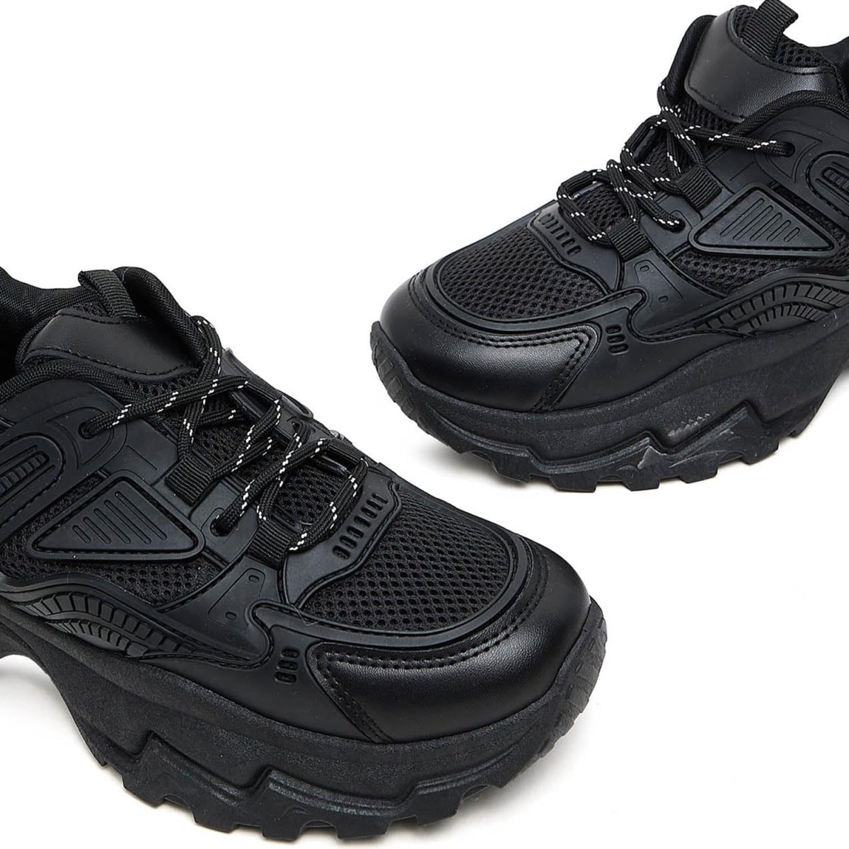 ⁦R&B Women's 325-0963FL003-2 Mesh Detail Lace Up Chunky Sneakers⁩ - الصورة ⁦5⁩