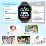 ⁦4G Children's Smartwatch, Children's Smartwatch with GPS and Phone, Video Calls, Voice Chat, SOS, School Mode, Alarm Clock, Games, Pedometer, Smart Watch Boys Girls 5 to 16 Years Gift, Black⁩ - الصورة ⁦7⁩