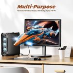 ⁦ديسوبري ترقيات جديدة 22 بوصة تلفزيون صغير 1080P، مدخلات HDMI USB ايه في، تلفزيون صغير مع هوائي وموالف DVB-T2 - تلفزيون صغير 12 فولت للمطبخ والمنزل والمنازل المتنقلة، يستخدم كشاشة كمبيوتر او شاشة⁩ - الصورة ⁦6⁩