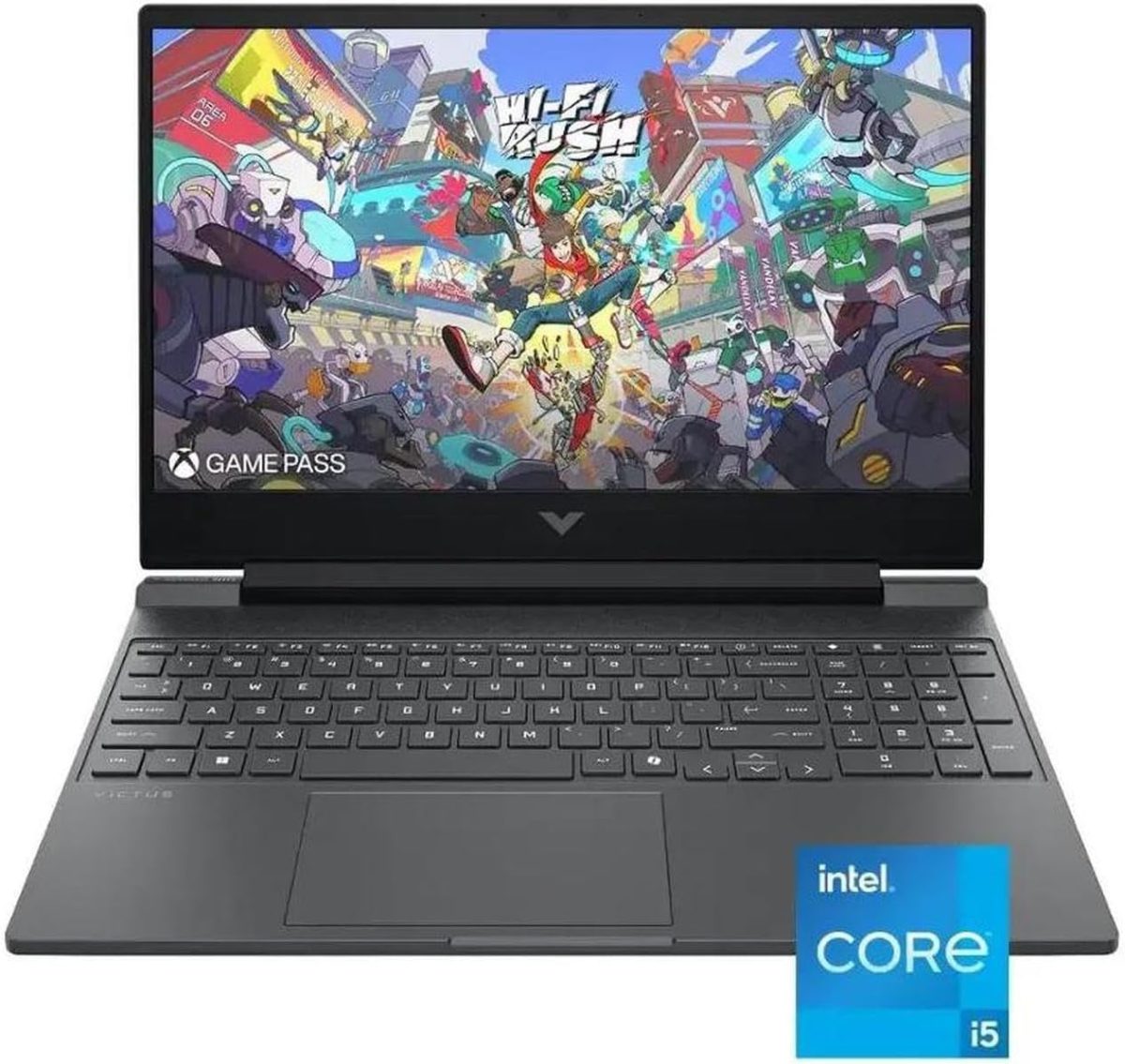 ⁦HP لابتوب العاب فيكتوس 15.6 انش 144Hz FHD | انتل كور i5-13420H | انفيديا جيفورس RTX 3050 | كوبايلوت | اضاءة خلفية | فضي | 8GB RAM | 512GB SSD | ويندوز 11 هوم | حزمة مع كيبل HDMI⁩ - الصورة ⁦2⁩
