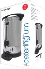 ⁦وعاء تقديم الطعام من الستانلس ستيل سعة 20 لتر 2500 واط من لويترون، غلاية مياه/صنبور مضاد للتنقيط/مؤشر مستوى المياه/صينية تنقيط/تحكم تلقائي في درجة حرارة الغليان/غطاء قفل/ E1920 / ستانلس ستيل⁩ - الصورة ⁦5⁩