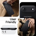 ⁦جيتك جراب مغناطيسي رفيع لموبايل ايفون 17 اير، متوافق مع ماج سيف، غطاء جوال رفيع للغاية وخفيف الوزن بلمسة نهائية غير لامعة وحماية كاملة لعدسة الكاميرا، شاشة 6.5 انش (اسود)⁩ - الصورة ⁦7⁩