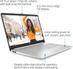 ⁦HP لابتوب بشاشة لمس 15.6 انش، معالج انتل كور i3-1115G4، بطاقة رسومات انتل UHD، شاشة لمس 15.6 انش، جاهز للاجتماعات عبر الانترنت، شحن سريع، HDMI، ويندوز 11 هوم (16GB RAM | 1TB SSD)⁩ - الصورة ⁦4⁩