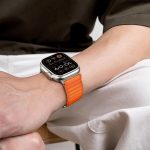 ⁦سوار رياضي من سويت بيست متوافق مع ساعة ابل الترا 49 ملم 46 ملم 45 ملم 44 ملم 42 ملم للرجال والنساء، سوار حلقي نايلون قابل للتمدد قابل للتعديل مع خطاف على شكل حرف S لساعة اي ووتش الترا اس اي سلسلة 10 9⁩ - الصورة ⁦6⁩