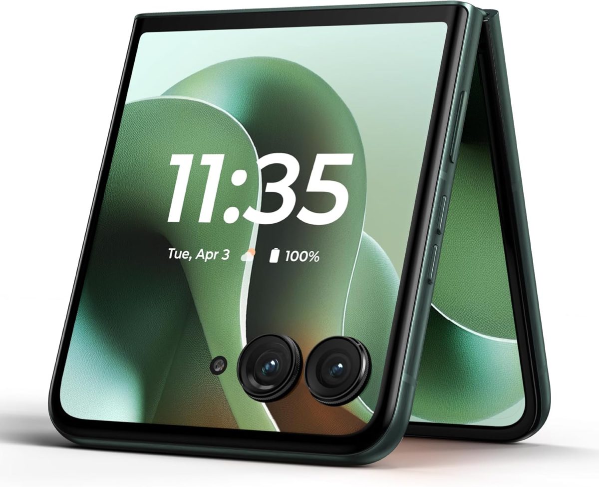 ⁦موتورولا رازر الترا 2025 | غير مقفل | صنع الولايات المتحدة 16/512GB | كاميرا 50MP | بانتون سكاراب⁩ - الصورة ⁦6⁩