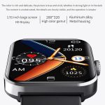 ⁦ساعة ذكية عصرية لمرضى السكري، ساعة ذكية F57L لمراقبة نسبة الجلوكوز في الدم، ساعة ذكية غير جراحية لاختبار نسبة السكر في الدم، ساعة رياضية عصرية بدون الم (بينك)⁩ - الصورة ⁦4⁩