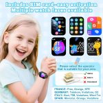 ⁦4G Children's Smartwatch, Children's Smartwatch with GPS and Phone, Video Calls, Voice Chat, SOS, School Mode, Alarm Clock, Games, Pedometer, Smart Watch Boys Girls 5 to 16 Years Gift, Black⁩ - الصورة ⁦8⁩