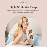 ⁦كيتش اداة تجعيد الشعر جامبو بدون حرارة - قضبان مرنة مغطاة بالساتان للشعر الطويل والقصير | تجعيد الشعر للنوم | بدون تجعيد حراري لجميع انواع الشعر، خشب الورد⁩ - الصورة ⁦9⁩