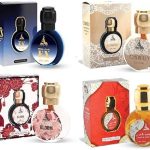 هميدي زيت عطري خالي من الكحول 15 مل، عبوة من 4 قطع متنوعة من عطر ريل اكس + لمسة هرير + بلوم + شانتيلي للنساء