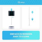 ⁦انبوب سحب حليب ديلونجي ايكام ايتام ايسام 5313232961 من دي ال برو، 3 قطع 6.15 انش لنظام حليب لاتيه كريما ماكينة تحضير القهوة + فرشاة تنظيف⁩ - الصورة ⁦4⁩