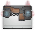 ⁦الينوير لابتوب العاب 51M من نيو ايريا، شاشة 17.3 انش 300hz 3ms FHD، انتل كور i7-10700K، نفيديا جيفورس RTX 2070 سوبر 8GB GDDR6، 1TB SSD، 16GB RAM، ضوء القمر (AWARR2-7323WHT-PUS)⁩ - الصورة ⁦7⁩