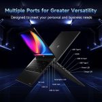 ⁦نيمو لابتوب العاب FHD 17.3 انش بمعالج رايزن 7 6800H ثماني النواة ووحدة معالجة رسومات جرافيكية راديون 680M وIPS و100 واط نوع C وبصمة اصبع وكيبورد باضاءة خلفية⁩ - الصورة ⁦6⁩