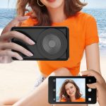 ⁦شاشة سيلفي مغناطيسية لاسلكية 1080P مقاس 4 انش لجوالات اندرويد - شاشة كاميرا خلفية للتسجيل بدون مجهود⁩ - الصورة ⁦2⁩