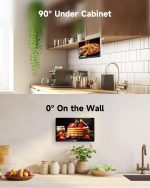 ⁦تلفزيون مطبخ 15.6 انش من سيلفوكس، تلفزيون 1080P FHD تحت الخزانة مع متجر تطبيقات، مساعد صوتي، كروم كاست، 12 فولت للمساحات الصغيرة والمطبخ وغرفة النوم والمركبات الترفيهية - يناسب الخزائن الضيقة⁩ - الصورة ⁦7⁩