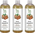 ان بي ال ناتشرال زيت اللوز الحلو لتدليك البشرة/الشعر والجسم 473 مل، 3 قطع
