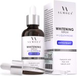 سيروم ال جلوتاثيون لتفتيح البشرة وموازنة لون البشرة وتحسين مرونتها مع حمض الهيالورونيك وحمض الساليسيليك وحمض الكوجيك من ايه ايه ألموس، 30 مل، عبوة من قطعة واحدة