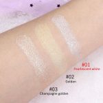 ⁦evpct Pearl White Silver Face Highlighter Makeup, White Shimmer Glitter Diamond Sparkly Highlighters Makeup Eyeshadow Palette Powder for Face Body Cheek Skin, inner Corner Eye Highlighter Make up 01⁩ - الصورة ⁦5⁩