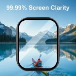 ⁦تي تيرسيلي (3 قطع) جراب متوافق مع ساعة ابل سلسلة 11/10-46 ملم، واقي شاشة مدمج رفيع HD من الزجاج المقسى بديل لساعة اي ووتش S11/S10 2024 (اسود)⁩ - الصورة ⁦6⁩