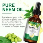 ⁦زيت النيم للبشرة، ضغط طبيعي نقي على البارد، خال من الهكسان يغذي البشرة والشعر ويقلل من الخطوط الدقيقة، 2.0 اونصة⁩ - الصورة ⁦4⁩