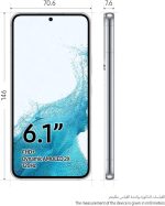 ⁦سامسونج جوال جالكسي اس 22 الجيل الخامس 5G 256GB شريحة اتصال واحدة بنظام اندرويد لون ابيض فانتوم (مجدد)⁩ - الصورة ⁦2⁩