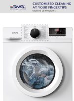 ⁦غسالة تحميل امامي من ايجنرل، بمحرك عاكس بي ال دي سي، ضمان 10 سنوات، 1200 دورة في الدقيقة، 16 برنامج، غسالة اوتوماتيكية بالكامل مع تحكم رقمي ومقبض شاشة LED وزر تحكم⁩ - الصورة ⁦4⁩