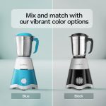 ⁦لونج واي - مطحنة خلاط سوبر دي ال اكس بقدرة 700 واط (3 مرطبانات، ابيض واخضر)⁩ - الصورة ⁦6⁩