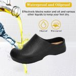 ⁦حذاء شيف للرجال غير قابل للانزلاق ومقاوم للزيت، حذاء عمل للسيدات، حذاء سلامة مسطح كاجوال للرجال، حذاء مطبخ مريح وجيد التهوية للشيف والنساء، مقاس كبير⁩ - الصورة ⁦2⁩