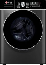 هوفر غسالة 10 كجم، دوران 1400 دورة في الدقيقة، 17 برنامج، محرك عاكس، غسيل بالبخار، لوحة تحكم ناعمة بمقبض ولمس، سنة من الشركة المصنعة وضمان 10 سنوات على المحرك العاكس، رمادي لافا - HWM-M1014-G