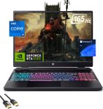 ايسر لابتوب العاب بريداتور هيليوس نيو 16، شاشة 16 انش WUXGA 165Hz IPS، كور i7-13650HX، جيفورس RTX 4060، 32GB DDR5، 1TB PCle 4.0، كيبورد RGB 4 مناطق، واي فاي 6E، RJ45، USB-C، HDMI، PDG HDMI، ويندوز 11