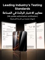 ⁦يوجرين واقي شاشة لآيفون 17 برو ماكس للخصوصية مقاس 6.9 بوصة مع أداة التثبيت التلقائي بسحب واحد، حماية الخصوصية بنسبة 100%، تغطية كاملة 1:1، فيلم لـ17 Pro Max من الزجاج بدرجة عسكرية (عبوة من قطعتين)⁩ - الصورة ⁦8⁩