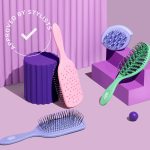 ⁦ويت براش فرشاة فك تشابك الشعر من جو جرين، بينك - فرشاة لفك تشابك الشعر - شعيرات انتيلي فليكس فائقة النعومة تنزلق عبر التشابك وتفك العقد بلطف مع تقليل الالم وتقصف الأطراف والتقصف⁩ - الصورة ⁦8⁩