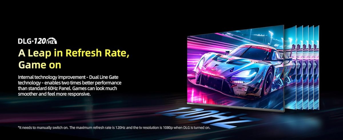 ⁦سي اتش اي كيو تلفزيون 65 بوصة 4K QLED U65QM9S، تلفزيون جوجل الذكي الرسمي، HDR10، دولبي فيجن، دولبي اتموس، MEMC، تحديث 120Hz، بلوتوث 5.1، HDMI 2.1، VRR، ALLM، بدون حواف معدنية، شاشة متعددة⁩ - الصورة ⁦5⁩