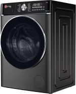 ⁦هوفر غسالة 10 كجم، دوران 1400 دورة في الدقيقة، 17 برنامج، محرك عاكس، غسيل بالبخار، لوحة تحكم ناعمة بمقبض ولمس، سنة من الشركة المصنعة وضمان 10 سنوات على المحرك العاكس، رمادي لافا - HWM-M1014-G⁩ - الصورة ⁦3⁩