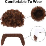 ⁦زي ديسكو للاولاد من السبعينيات - قميص باكمام قصيرة مزين بالترتر وقلادة ذهبية ونظارات شمسية غير تقليدية - زي حفلات رترو⁩ - الصورة ⁦8⁩