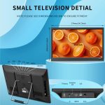 ⁦تلفزيون رقمي محمول 15.6 بوصة من كيه سي ار، DVB-T2، مدخلات HDMI/AV/USB، جهاز تحكم عن بعد، متوافق مع شاحن سيارة 12 فولت⁩ - الصورة ⁦2⁩
