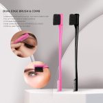 ⁦سوفت ان ستايل فرشاة شعر مزدوجة الجوانب للتحكم في الحواف من مايا بيوتي، عبوة من قطعتين باللونين الزهري والاسود⁩ - الصورة ⁦3⁩