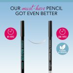 ⁦بورجوا قلم تحديد عيون 041 بلاك بارتي مقاوم للماء بلون ساطع وكثيف، يدوم حتى 24 ساعة، كريمي ومريح، تركيبة نظيفة ونباتية، مقاوم للعرق والحرارة والتلطخ، سريع الجفاف، 1.2 غرام⁩ - الصورة ⁦6⁩