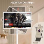 ⁦تلفزيون محمول 32 بوصة بشاشة تعمل باللمس من كيفيا | ذاكرة RAM 6GB + تخزين 128GB | شاشة محمولة FHD 1080P مع بطارية مدمجة لمدة 8 ساعات | نظام تشغيل اندرويد 13 | تلفزيون بعجلات | جهاز تحكم عن بعد⁩ - الصورة ⁦5⁩