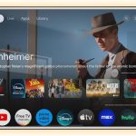 إليكسونج تلفزيون ذكي بمراة مقاس 43 بوصة مع نظام غوغل باضاءة خلفية LED، تلفزيون يثبت على الحائط بشاشة 4K UHD وواي فاي، تطبيقات مدمجة لمحطة المكياج والمنتجعات الصحية