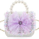 محفظة للبنات الصغيرات من ازوني، هدية عيد ميلاد للاطفال، محفظة صغيرة للبنات الصغيرات، شنطة كروس صغيرة لطيفة للعملات المعدنية، شنطة يد الاميرة للاطفال هدية للعطلات