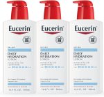 يوسيرين لوشن مرطب يومي للجسم غير معطر للبشرة الجافة الحساسة، زجاجات مضخة 16.9 اونصة سائلة، 3 عبوات