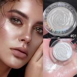 ⁦evpct Pearl White Silver Face Highlighter Makeup, White Shimmer Glitter Diamond Sparkly Highlighters Makeup Eyeshadow Palette Powder for Face Body Cheek Skin, inner Corner Eye Highlighter Make up 01⁩ - الصورة ⁦3⁩
