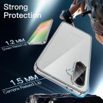 ⁦جيتك حافظة لهاتف سامسونج جالاكسي A56 الجيل الخامس 5G، غطاء حماية مضاد للصدمات ومضاد للاصفرار، ظهر صلب من البولي كربونات مضاد للخدش (شفاف)⁩ - الصورة ⁦4⁩