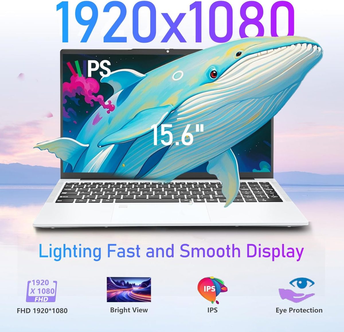 ⁦لابتوب العاب 15.6 انش i9-11900H، FHD 1920*1080، 32GB LPDDR4 RAM 1TB SSD، لابتوب تقليدي 180 زاوية مفتوحة واي فاي 5 HDMI كيبورد باضاءة خلفية مع لوحة مفاتيح رقمية ويندوز 11 برو⁩ - الصورة ⁦3⁩